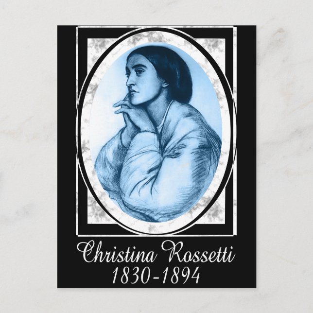 Cartão Postal Christina Rossetti (Frente)