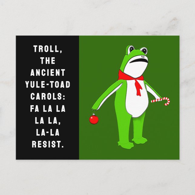 Cartão Postal Christmas 2025 Funny Holiday (Frente)