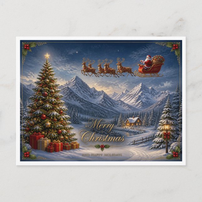 Cartão Postal christmas card (Frente)