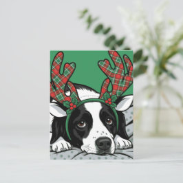 Cartão Postal Christmas Dog