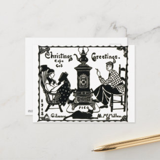 Cartão Postal Christmas Greetings postcard