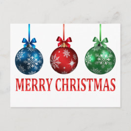 Cartão Postal Christmas Ornaments