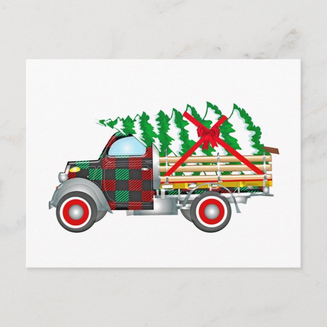Cartão Postal Christmas Truck (Frente)