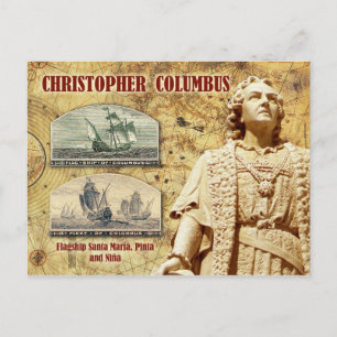 Cartão Postal Christopher Columbus