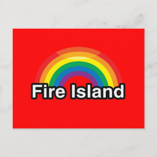 CARTÃO POSTAL CHUMBO DE ORGULHO LGBT DA ILHA DE INCÊNDIO
