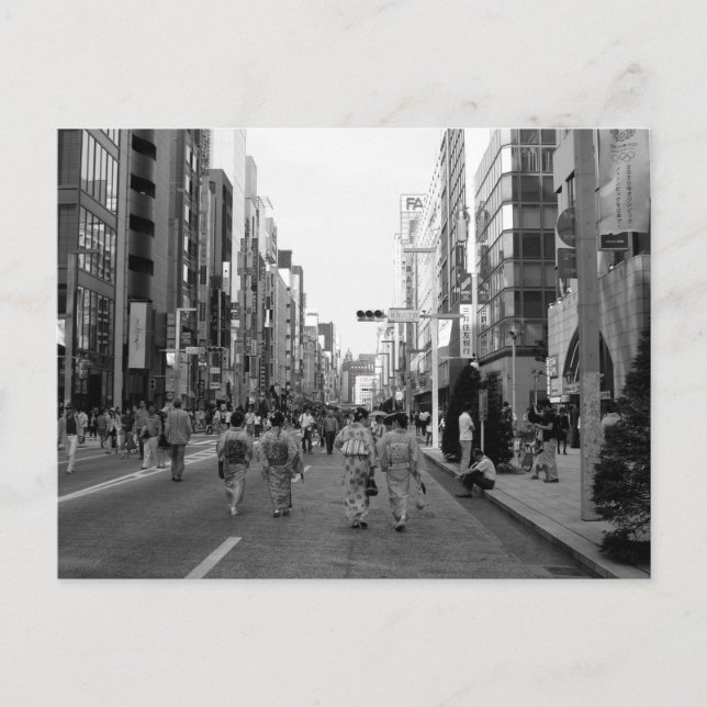 Cartão Postal Chuo-dori, Ginza: Tóquio (Frente)