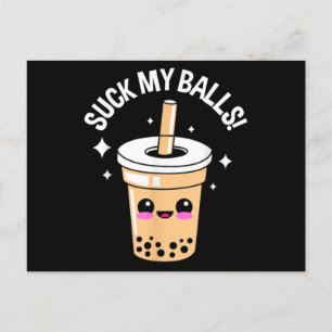Cartão Postal Chupa as minhas bolas Boba