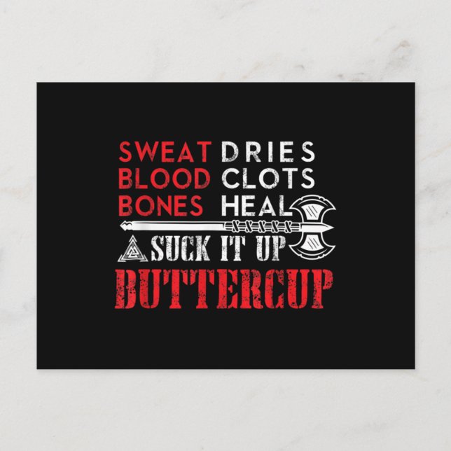 Cartão Postal Chupa-o ButterCup Design (Frente)