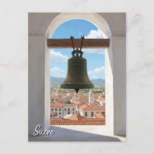 Cartão Postal Church Bell em Sucre Bolivia Viagem