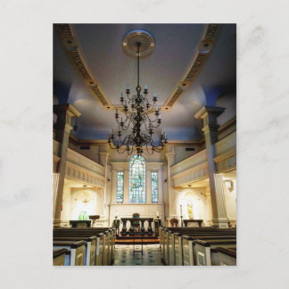 Cartão Postal Church Chandelier