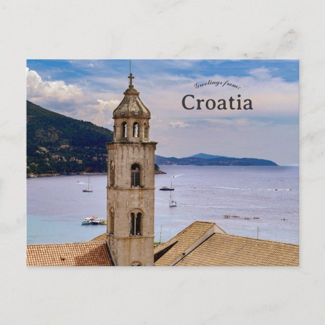 Cartão Postal Church in Dubrovnik Croatia (Frente)