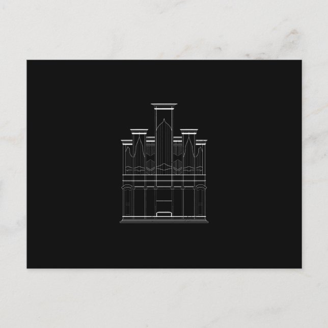 Cartão Postal Church Organ (Frente)