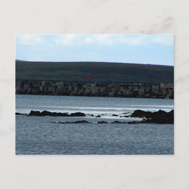 Cartão Postal Churchill Barriers (Frente)