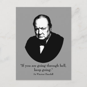 Cartão Postal Churchill e Cote