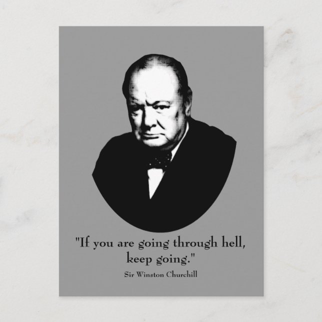 Cartão Postal Churchill e Cote (Frente)