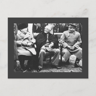 Cartão Postal Churchill, Roosavelt & Stalin - Em Yalta