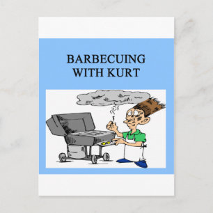 Cartão Postal churrasco com kurt