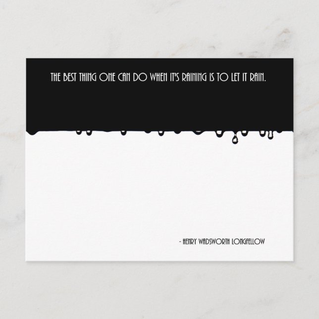 Cartão Postal Chuva (Frente)