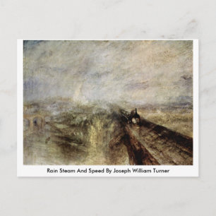 Cartão Postal Chuva A Vapor E Velocidade De Joseph William Turne