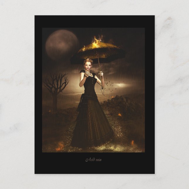 Cartão Postal Chuva ácida (Frente)