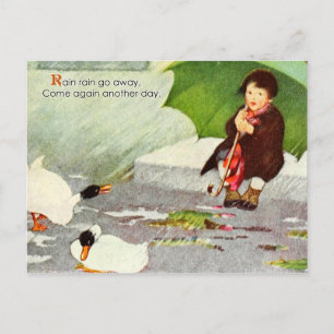 Cartão Postal Chuva Chuva Sai