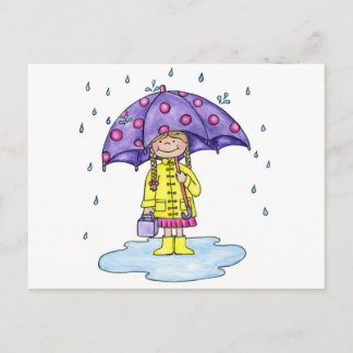 Cartão Postal Chuva de Amor