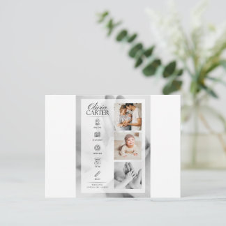 Cartão Postal chuva de bebê