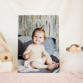 Cartão Postal Chuva de Ideias para Chá de Bebê Moderno com Foto 