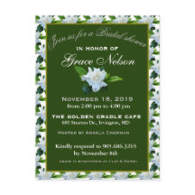 Chuva de Noiva de Jardim Branco com Folhagem Verde