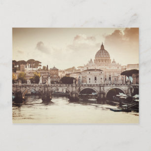 Cartão Postal Chuva de Noiva em Cidade do Vaticano Jogo de Cartã
