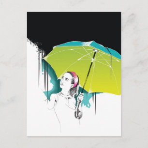 Cartão Postal Chuva negra