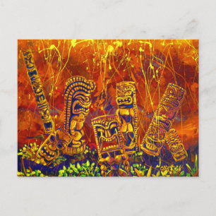 Cartão Postal Chuveiros CBjork Tiki Hot Lava