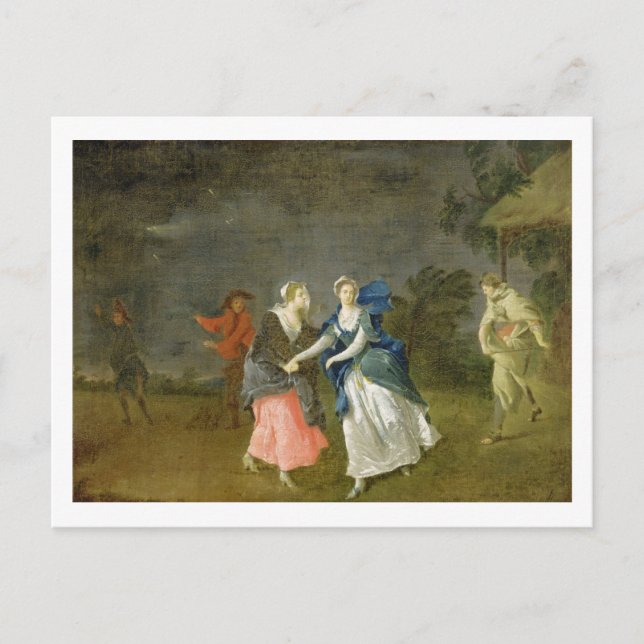 Cartão Postal Cibber, como Cordelia, c.1755 (óleo na canvas) (Frente)