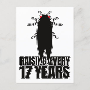 Cartão Postal Cicadas Cicada Zombie Insetos - Geek de Entomologi