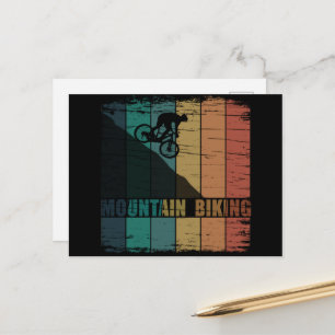 Cartão Postal Ciclismo de Montanha MTB Vintage Downhill