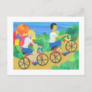 Cartão Postal Ciclismo no Parque Central