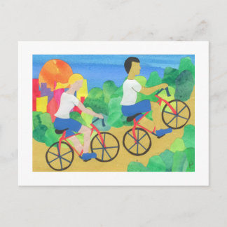 Cartão Postal Ciclismo no Parque Central