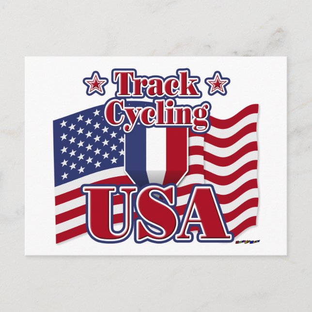 Cartão Postal Ciclismo Track USA (Frente)
