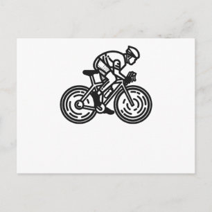 Cartão Postal ciclista de velocidade