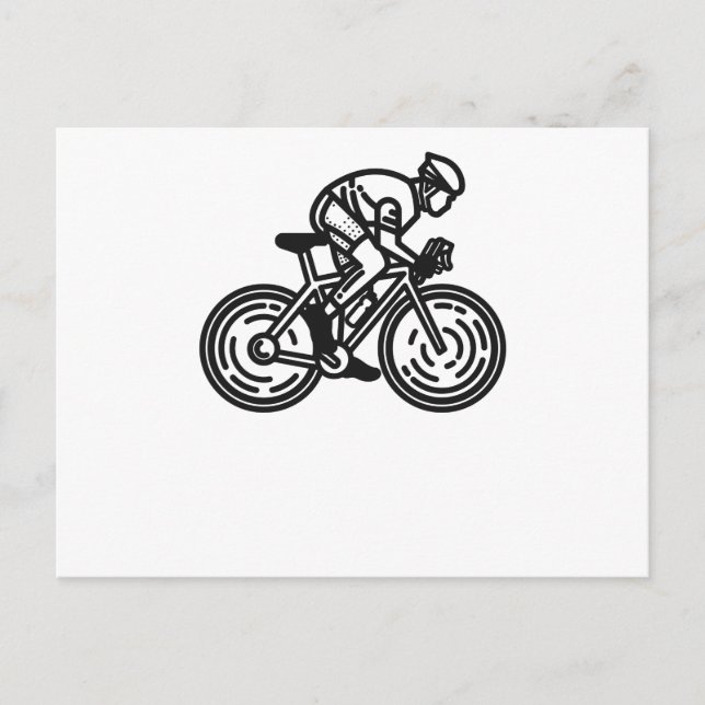 Cartão Postal ciclista de velocidade (Frente)