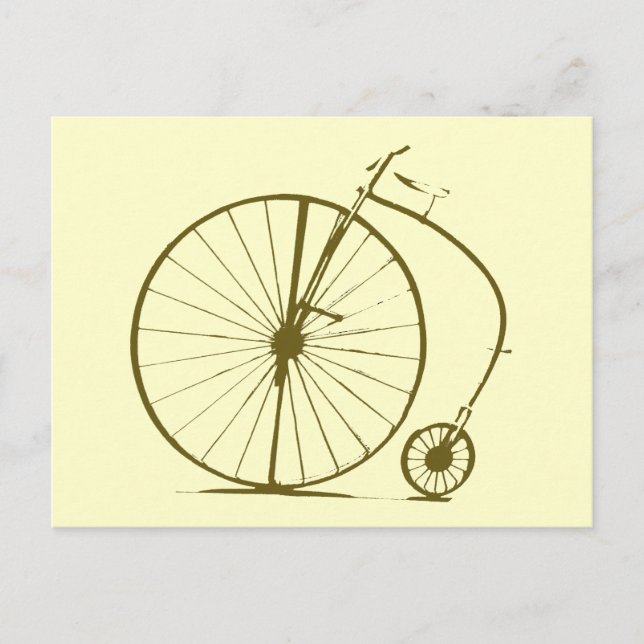 Cartão Postal Ciclo/bicicleta antiga (Frente)