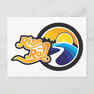 Cartão Postal ciclo de subida e rolo