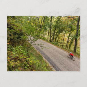 Cartão Postal Ciclo Rodoviário Na Estrada Rural