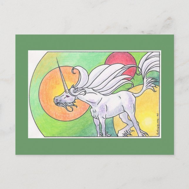 Cartão Postal Ciclo Unicórnio - Primavera ©1999 (Frente)