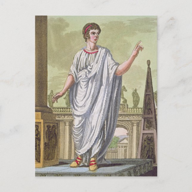 Cartão Postal Cidadão Romano Reivindicando Emprego, de 'L'Antica (Frente)