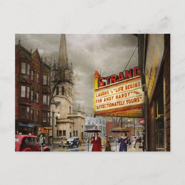 Cartão Postal Cidade - Amsterdã Nova - A vida começa em 1941 (Frente)