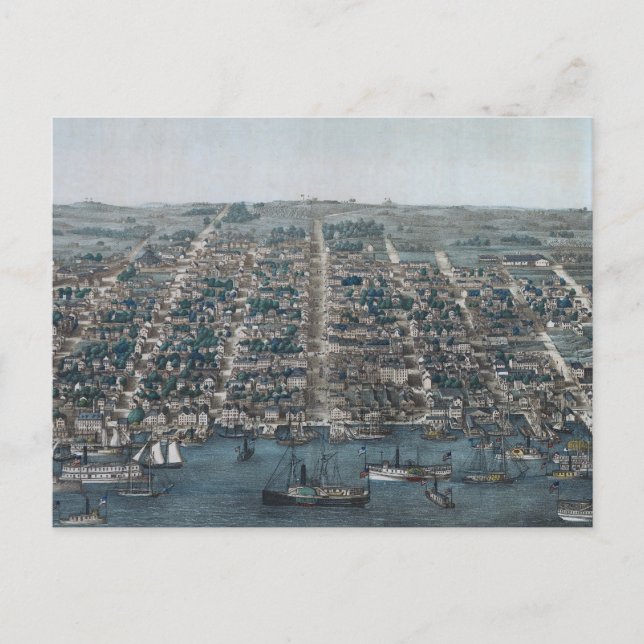 Cartão Postal Cidade Antiga Alexandria (Frente)