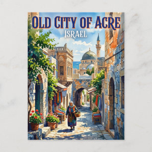Cartão Postal Cidade Antiga de Acre Israel