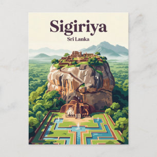Cartão Postal Cidade Antiga de Sigiriya Sri Lanka