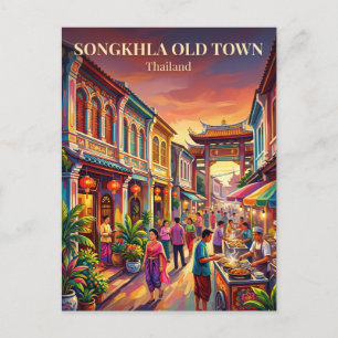 Cartão Postal Cidade Antiga de Songkhla Tailândia